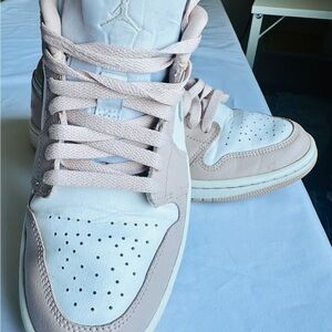 Women's Pink and White Sneakers